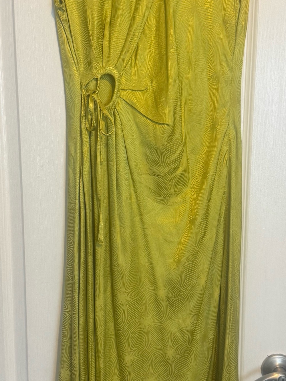 Vintage House of Harlow 1960 Chartreuse Sexy Maxi Dress